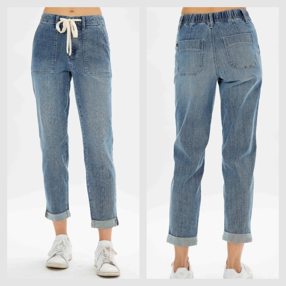 Judy Blue Denim Jogger - very gently used